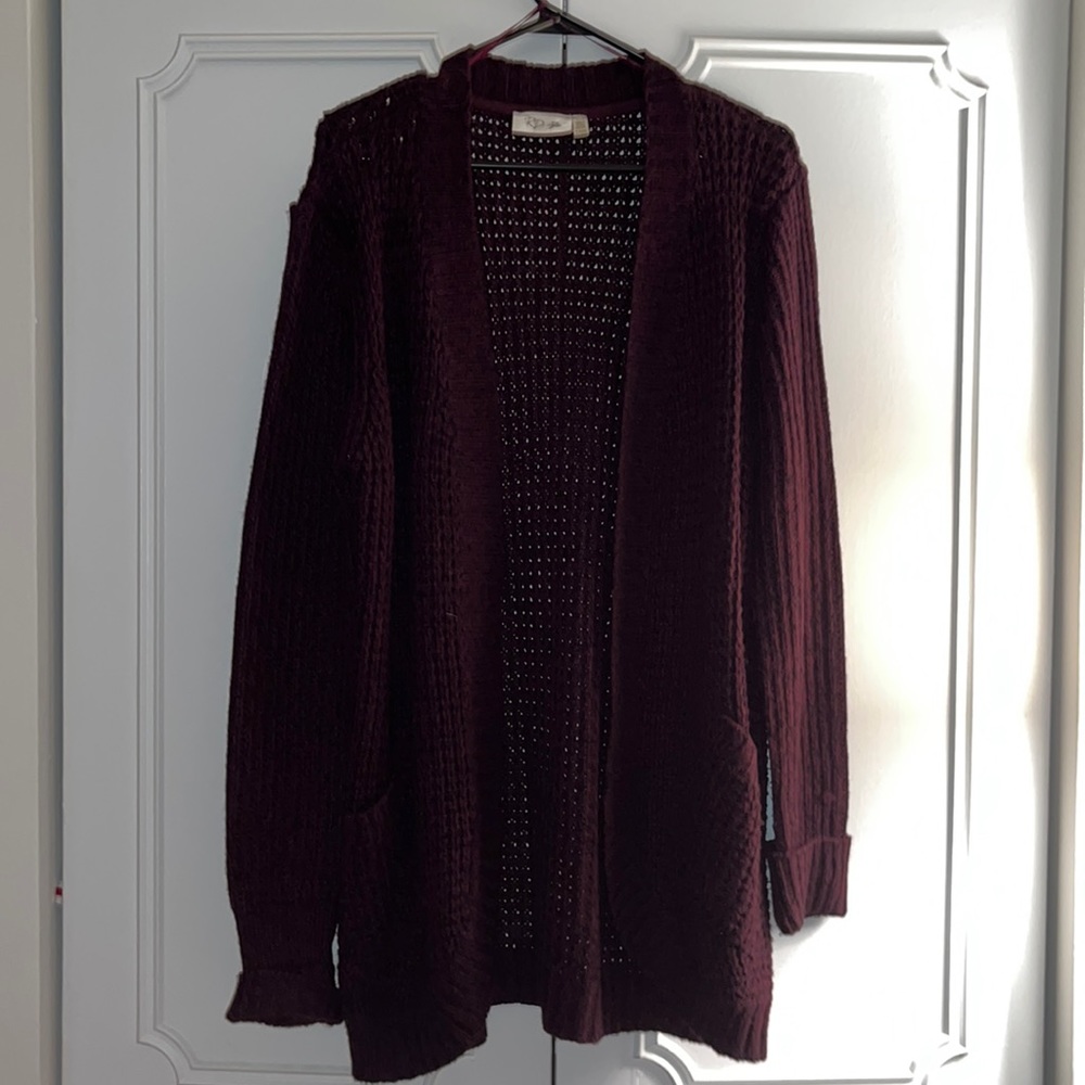 FINAL SALE FREE WITH ANY PURCHASE, JUST ADD TO BUNDLE Purple Cardigan